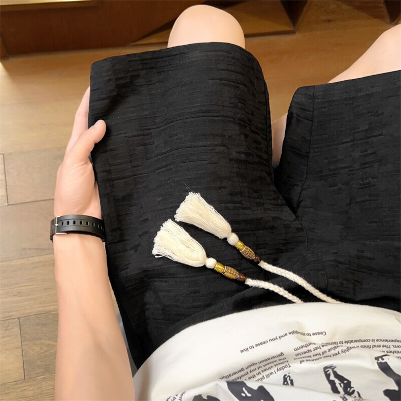 夏季纯棉男士五分裤直筒宽松短裤纯色休闲裤运动A266-KZ883-P40，男装休闲裤，电商A266