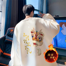 龙年卫衣冬季加绒加厚卫衣男女外套DY5526常规特P28加绒特33，男装卫衣，电商A486