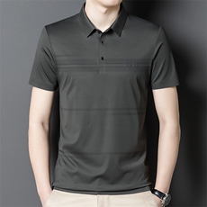 夏季新款男士翻领短袖t恤中年有领男上衣服休闲POLO衫HM2216-P70，男装Polo衫，星座1105-3