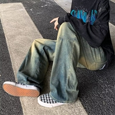 青春流行ins男直筒水洗牛仔裤N1061P40，男装牛仔裤，星座1116-2