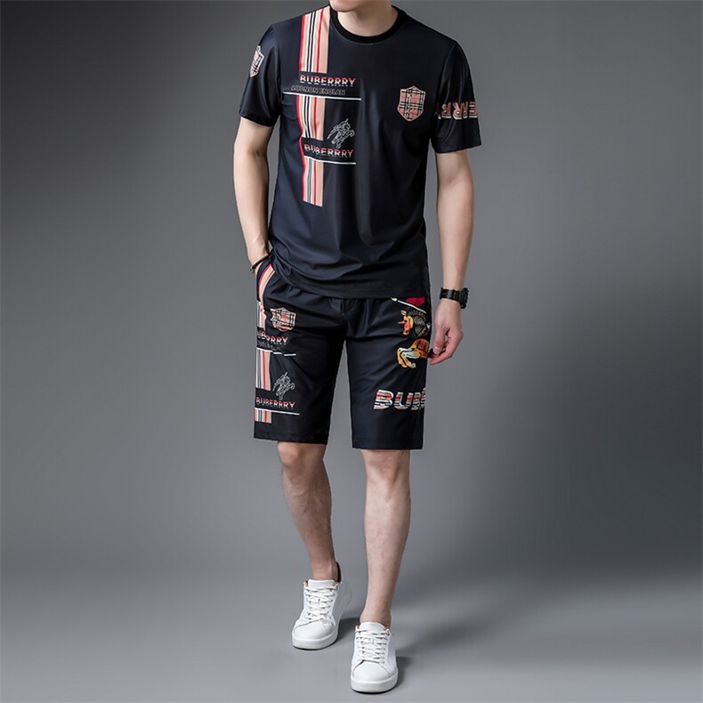 JG22-15男士2023年春夏季新款运动套装短袖短裤T恤卫裤二件套P125,男装休闲套装,电商B360