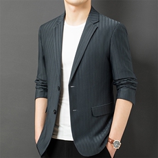 CA23003钱塘2020-2春秋薄款休闲时尚百搭中年男士西服外套P173，男装西服，钱塘207-2