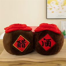 文鸿毛绒玩具 酒醋坛子