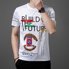 2024年夏新款高端时尚男士T恤P125，男装T恤，电商D223-1