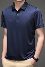 短袖T恤男装2023夏季新款潮流翻领中年男士上衣宽松休闲打底体恤，男装T恤，电商B212（原钱塘6029）