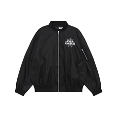 美式复古蜘蛛棒球服外套男女春秋季潮牌飞行员夹克宽松常规情侣，男装夹克，星座506A