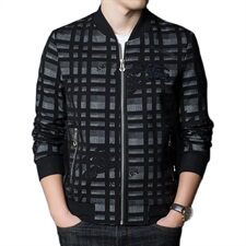 KCN2322-10新款夹克衫男立领拉链商务休闲男装短款外套P190，男装夹克，电商B360