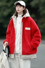 2023冬款中性羊羔绒棉服加绒保暖棉衣外套男女8336-P130控价178，男装棉衣，电商A441-1