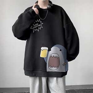 圆领卫衣男大码加厚加绒长袖t恤男S6137-P28 加绒款-P33图片