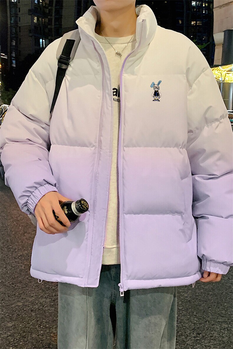 量大优可提供视频冬棉衣立领渐变HD019-1-MF5321-P75,男装棉衣,电商019-1