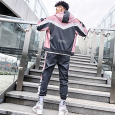 男士卫衣套装潮流春季韩版连帽嘻哈boy上衣服休闲外套DS366T，男装卫衣，电商A102