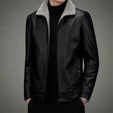 AW2206钱塘2020-3秋冬季厚款商务休闲简约羽绒中年男士外套P190，男装皮衣，钱塘207-3