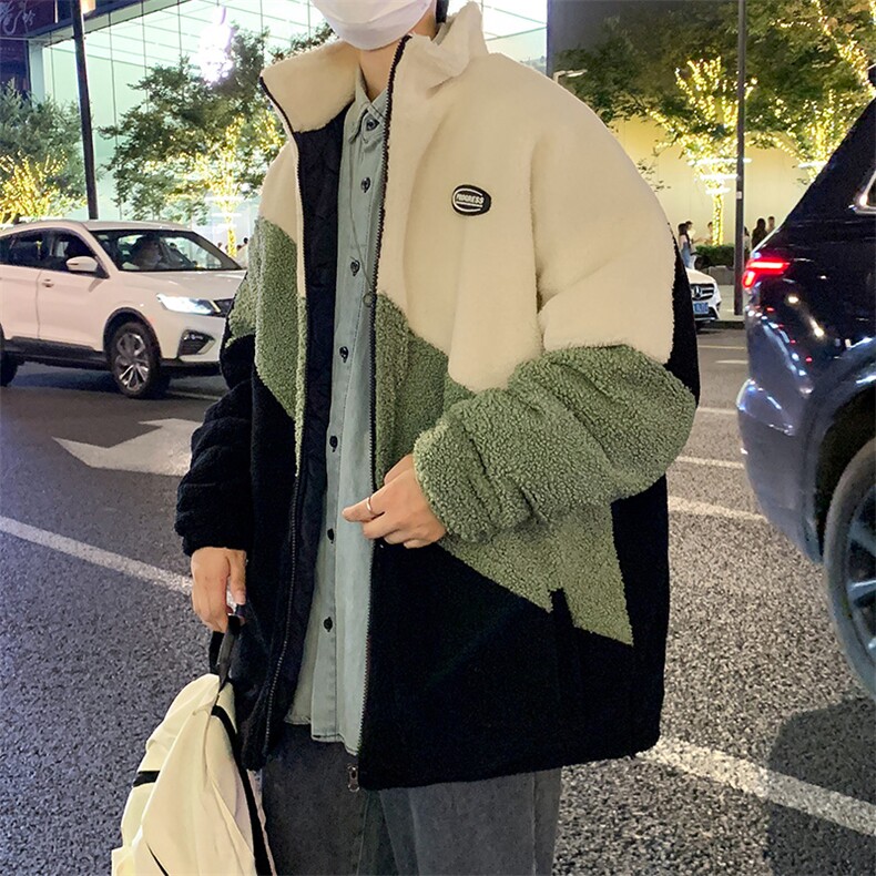 冬款新款加绒加厚棉衣羊羔绒开衫外套青少年男装MY105P105控价138,男装棉衣,电商A086