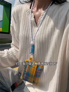 XZ809A/SYR34/P35/控58   麦穗纹V领长袖T恤卫衣图片