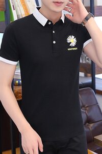 短袖t恤男士翻领polo衫夏季潮牌衬衫领体恤潮流夏装半袖ST009-P28图片