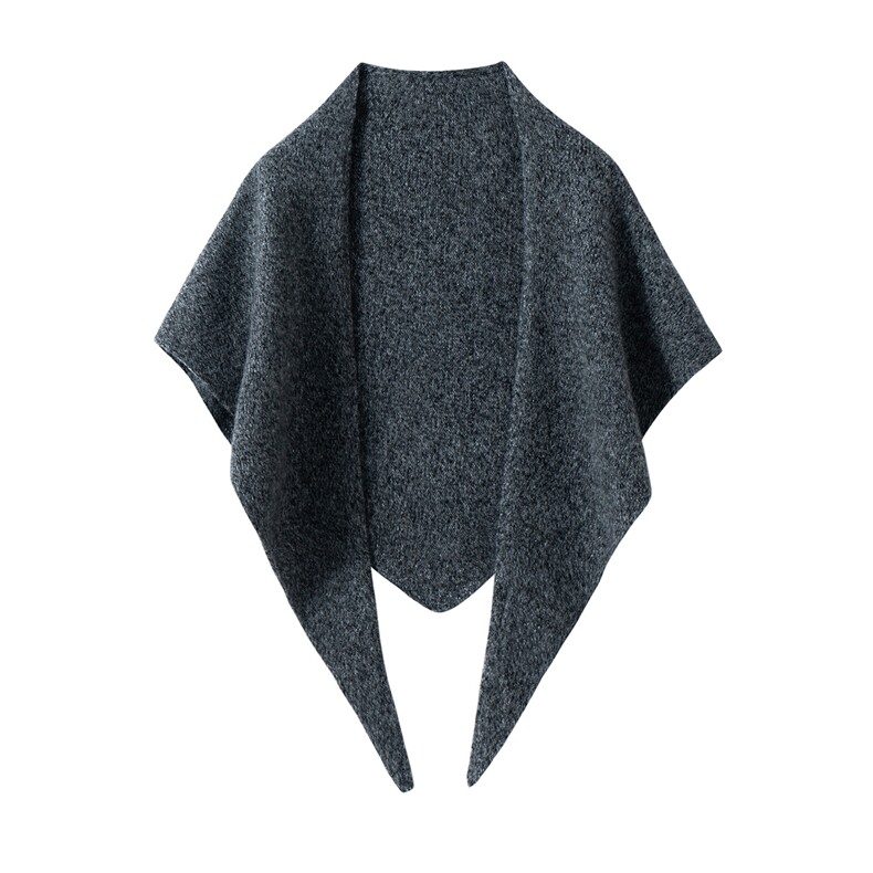 2025年秋季新款时尚百搭通勤真丝羊绒花纱三角巾，周边，泰盈纯羊绒