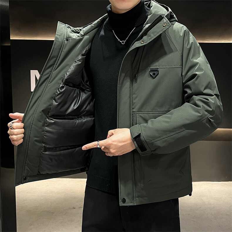 大码连帽男士加厚保暖大棉袄7503-P90大码元控169,男装棉衣,星座209