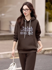 现货运动女2025春秋季新款休闲时尚减龄气质卫衣外套女装，商品下架区，韩然一族