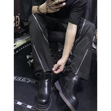 B221美式ins高街暗黑小众拉链情侣休闲冲锋裤LK23030-P65控88，男装休闲裤，电商B221