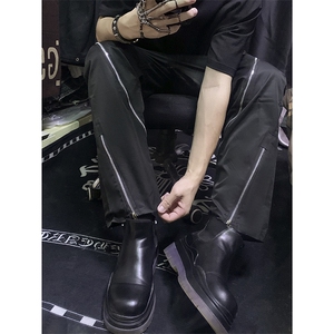 B221 美式ins高街暗黑小众拉链情侣休闲冲锋裤 LK23030-P65 控88图片