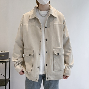 灯芯绒外套男款春秋季新款美式潮衣服工装夹克休闲上衣 jk555-P70图片