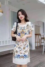 定位花连衣裙，女装连衣裙，茜茜靓点