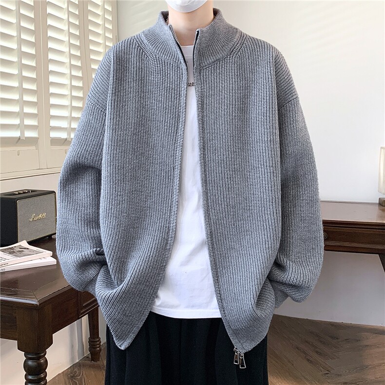 1018-1-M196-P55《新品》针织毛衣男士开衫休闲夹克外套时尚帅气,男装针织衫/毛衣,星座1018-1​