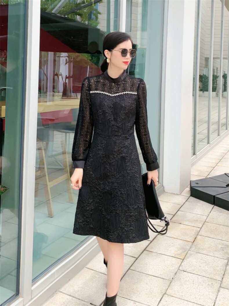 秋装新款连衣裙，女装连衣裙，艾伊贝雪