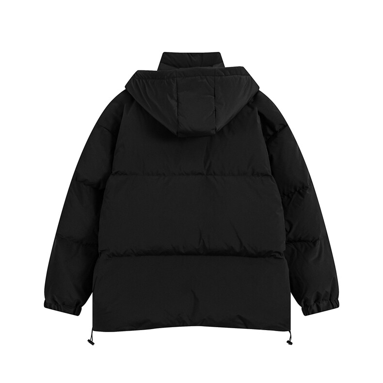 新款白底休闲字母印花宽松保暖连帽棉服A247-MY226特批95控158,男装棉衣,电商A247-1