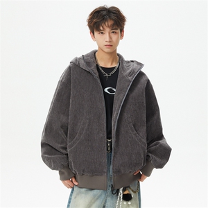 棒球服特批P85美式潮牌复古工装开衫外套男宽松休闲夹克男 SY2504图片