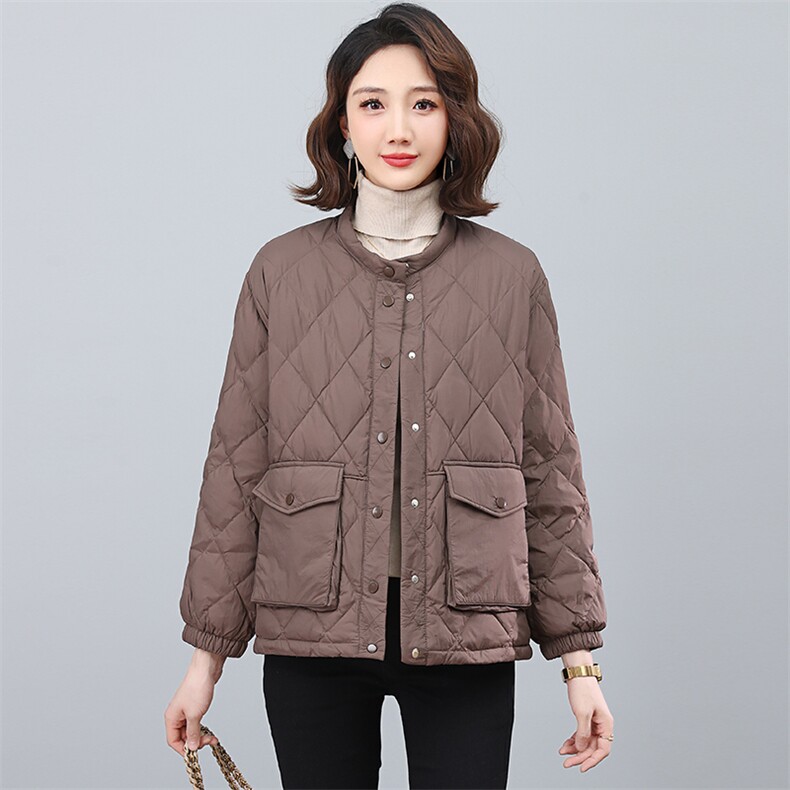 全年备货不下架~2023冬季新款时尚短款羽绒服轻薄外套,女装羽绒服,忆绮罗