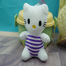 宏兴毛绒玩具 条纹凯特猫