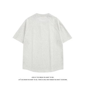 夏季纯色拼接运动休闲T恤时尚短袖宽松大码T3666-特价P29图片