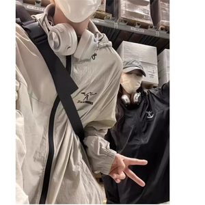 【有货】DFS01-特P32夏季纯色连帽百搭防晒服外套男刺绣防晒衣图片
