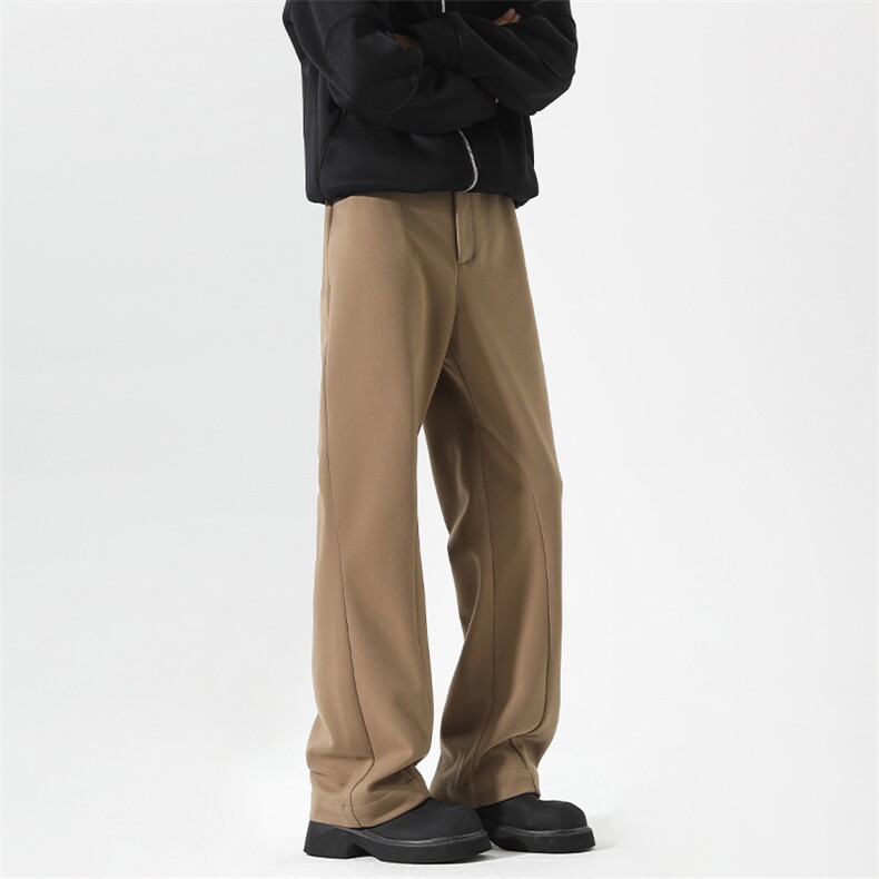 2025秋季新款无影墙重磅420g星空呢微喇西裤M-5XLHK25643-P50，男装休闲裤，电商A022