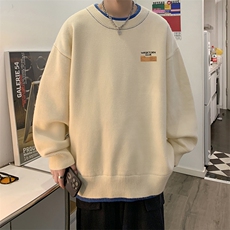 假两件毛衣男大码加绒针织衫男毛线衣M80350-P55加绒P70，男装针织衫/毛衣，电商A040