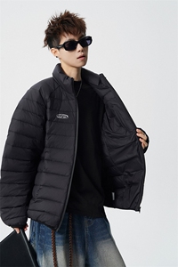 印花轻便90绒白鸭绒M-5XL大码：锦纶羽绒服男78187P238控328图片
