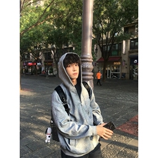 抖音得物高品质二开26春装美式重磅宽松结构双面连帽卫衣外套W68，女装短外套，电商A486-1