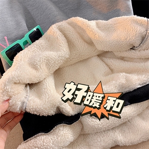 8XL-M羊羔绒卫衣男秋冬加肥加大码胖子连帽卫衣WY201-P65控78图片