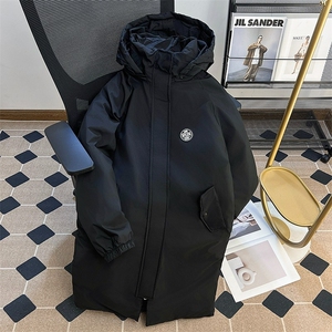 中长款棉衣男女生冬宽松加厚连帽过膝羽绒棉服外套TT541 P106图片