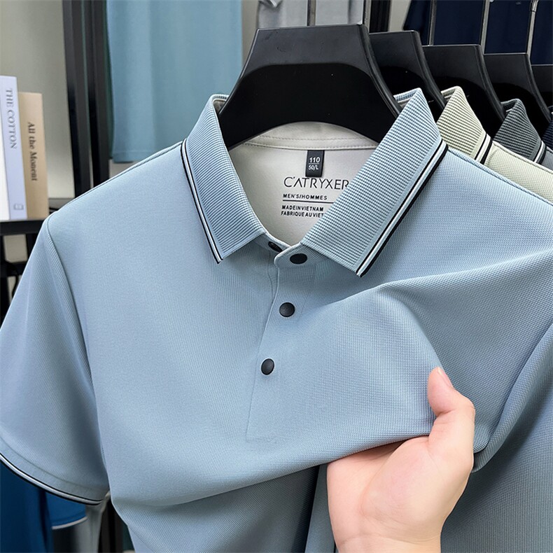 G2220夏季男士新款短袖T恤青年修身体恤休闲POLO衫，男装T恤，电商B360