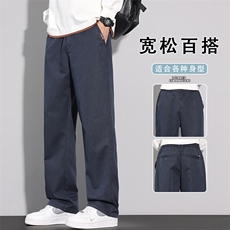秋季休闲裤男士2025新款直筒宽松男款长裤百搭潮牌男裤K6683-P52，男装休闲裤，星座610（原A335）