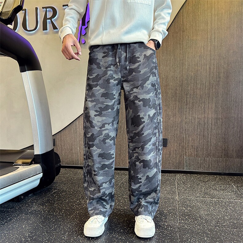 K3507-P68控98男迷彩宽松休闲裤潮牌新款休闲直筒裤潮流男裤春秋,男装休闲裤,星座102A（原电商D309-1）