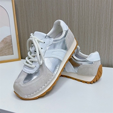 X3795-P165阿甘鞋女2024春季新款德训鞋女休闲百搭小白鞋女，女鞋休闲鞋，星座1407-3