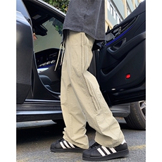轻薄潮流休闲运动长裤2024新款夏季美式复古冲锋裤现货K8035-P38，女装休闲裤，星座512-3