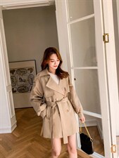 2022年春装风衣，女装风衣，樱·之秀