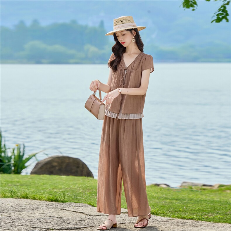 【现货！！！】文艺天丝棉麻两件套女夏季,女装套装/套裙,素月