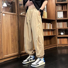束脚裤男韩版潮流痞子个性帅气2026夏季新款ins宽松长裤K3722-P30，男装休闲裤，星座412