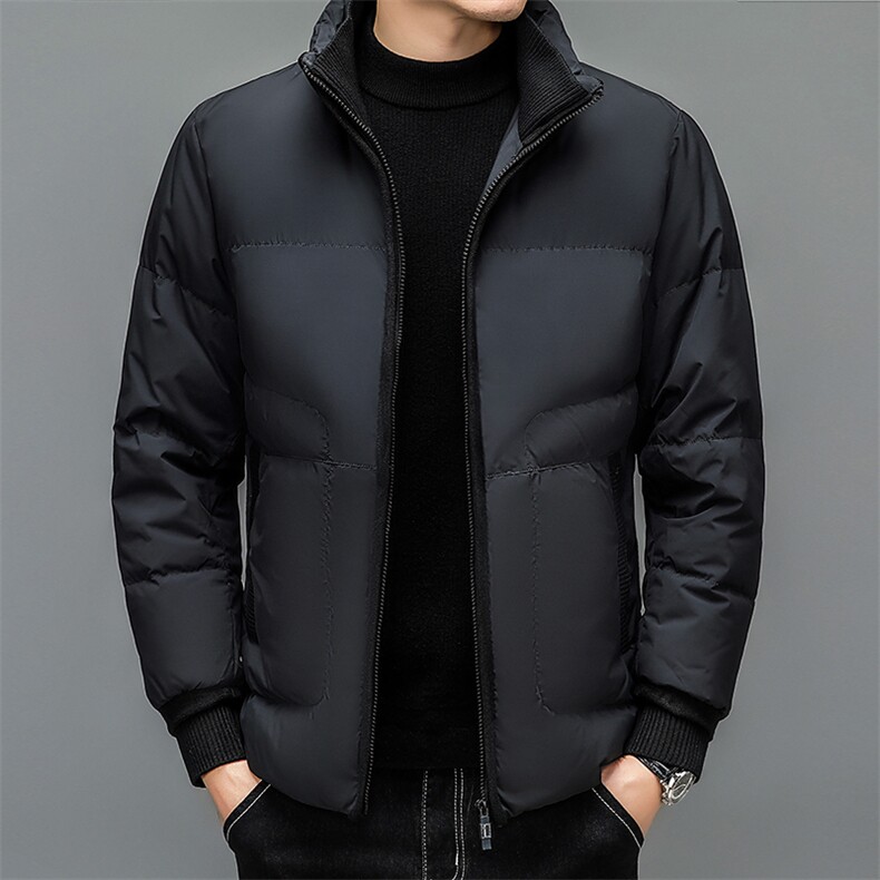 2022男短款中青年白鸭绒时尚加厚保暖休闲羽绒服外套 XY8227-P275图片