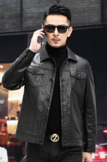 BL-DK6885男式2023秋季新款翻领头层牛皮皮衣男P550，男装皮衣，电商B360